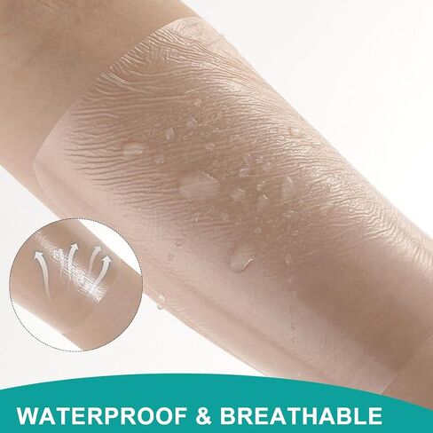 Transparent Film Dressing 4" x 5" Waterproof Wound Bandage Adhesive Patch for Post Surgical Shower IV Shield 20 Packs in Saudi Arabia