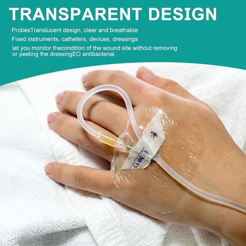Transparent Film Dressing 4" x 5" Waterproof Wound Bandage Adhesive Patch for Post Surgical Shower IV Shield 20 Packs in Saudi Arabia
