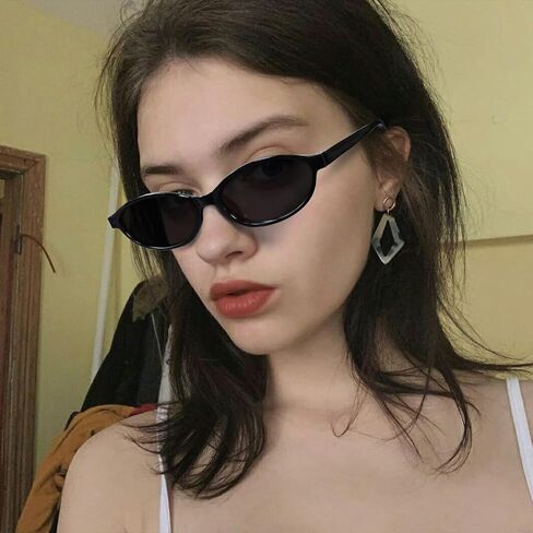 90s Retro Oval Sunglasses for Women 3-Pack Lightweight Fashion Sun Glasses Trendy Narrow Sunnies UV400 Protection in Saudi Arabia