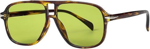 Retro Aviator Sunglasses for Women and Men, Vintage 70s Square Classic Aviator Shades Sun Glasses UV400 Protection in Saudi Arabia