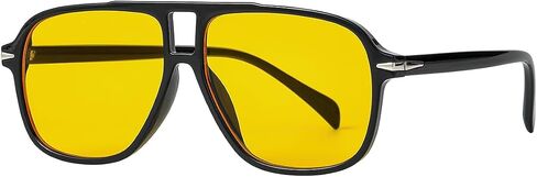 Retro Aviator Sunglasses for Women and Men, Vintage 70s Square Classic Aviator Shades Sun Glasses UV400 Protection in Saudi Arabia