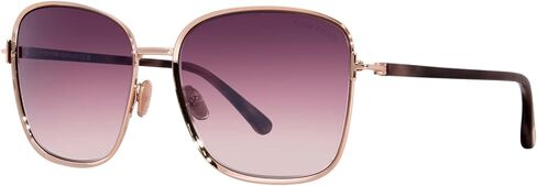 Tom Ford FERN FT 1029 Shiny Rose Gold/Pink Shaded 57/17/140 unisex Sunglasses in Kuwait