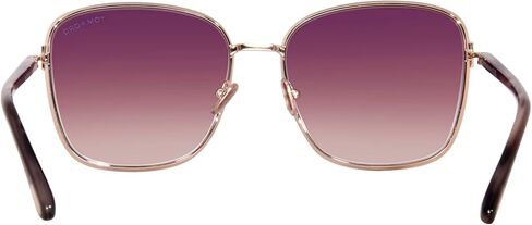 Tom Ford FERN FT 1029 Shiny Rose Gold/Pink Shaded 57/17/140 unisex Sunglasses in Kuwait