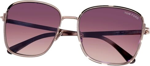 Tom Ford FERN FT 1029 Shiny Rose Gold/Pink Shaded 57/17/140 unisex Sunglasses in Kuwait