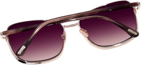 Tom Ford FERN FT 1029 Shiny Rose Gold/Pink Shaded 57/17/140 unisex Sunglasses in Kuwait