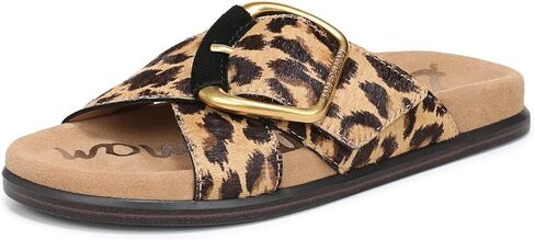 صندل Darla 2 Slide للنساء من Sam Edelman، أسمر ضارب للصفرة، متعدد الألوان، 8.5 M in Kuwait