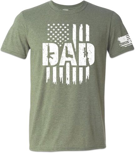 Patriotic Gun Dad Flag T-Shirt in Saudi Arabia