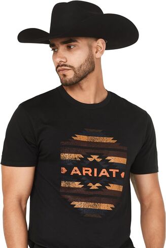 ARIAT Men's Boot Barn Exclusive Zapoteco Geo Print Logo Short Sleeve Graphic T-Shirt in Kuwait