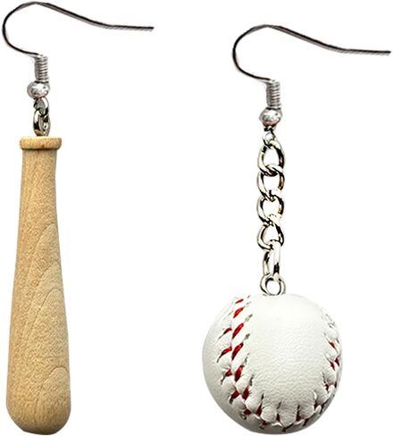 Baseball Earrings Sports Ball Shape Dangle Earrings Baseball Bat Drop Earrings for Women Baseball Fan Jewelry Gifts in Saudi Arabia