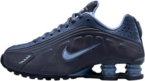 حذاء Nike Shox R4 Big Kids (للأولاد) (سبج/أزرق منتشر/ألومنيوم) مقاس 5.5 in Kuwait