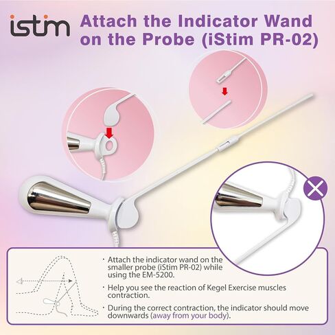 iStim Pelvic Floor Exercises Device - EM-5200 Kegel Trainer for Incontinence Relief, Muscle Massager (EMS) for Bladder Control and Pelvic Physical Therapy in Kuwait