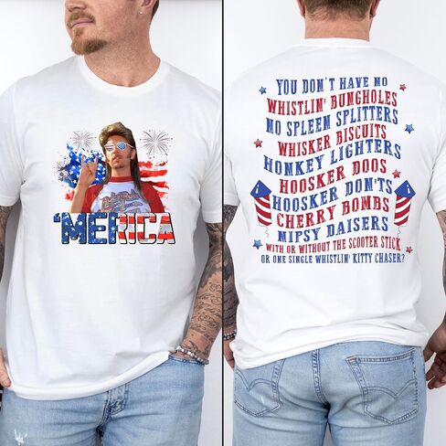 Joe Dirt 4th of July Shirt, 4th of July Tshirt, Joe Dirt Shirt, Funny Joe Dirt Tshirt, Merica Shirt Multicolor in Kuwait