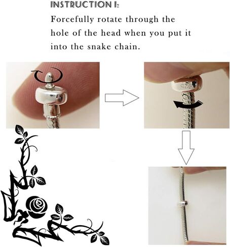 GW 2PCS Spacer Beads Stopper Charms 925 Sterling Silver Charms for Bracelets (Silver-Flower) in Saudi Arabia
