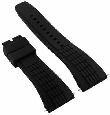 Ewatchparts 26mm Rubber Watch Band Strap Compatible With Seiko Velatura Kinetic SRH006 SPC007 Yachting in Kuwait