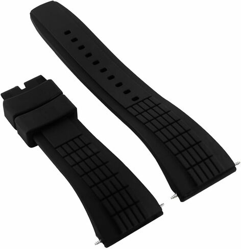 Ewatchparts 26mm Rubber Watch Band Strap Compatible With Seiko Velatura Kinetic SRH006 SPC007 Yachting in Kuwait