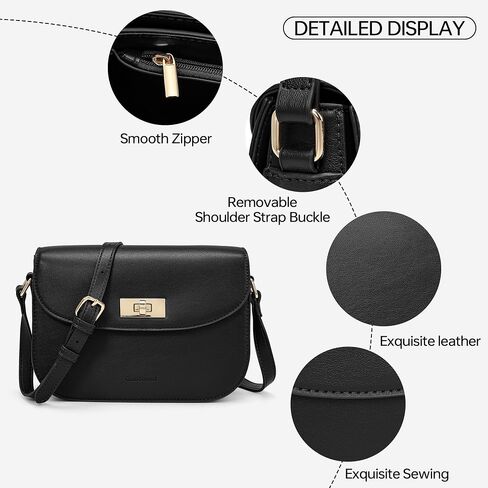 Small Trendy Crossbody Purses For Women Shoulder Bag For Women Vegan Leather Purse With a Long Strap in Saudi Arabia