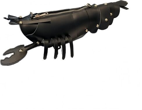 Lobster Shaped Crossbody Bag,Fun Unique Rivets Lobster Design Shoulder,PU,Stylish Handbag Purse for Women Girls in Kuwait