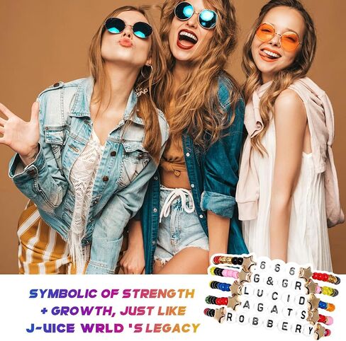 AICase لهدايا Merch العصير، أساور مستوحاة من 5 قطع قابلة للتكديس، أساور الصداقة مطرزة بالخرز والحفلات الموسيقية، ملصق من الفينيل، هدايا للبضائع لمحبي النساء وأعياد الميلاد وعيد الميلاد in Kuwait