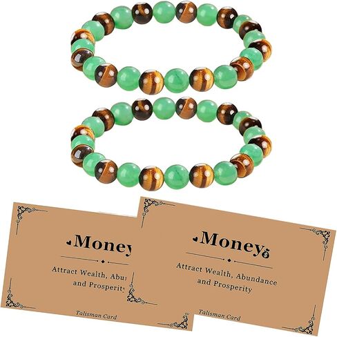 Good Luck Money Attraction Bracelet Money Bracelet Wealth for Women 6.7-8 Inch Feng Shui Crystal Bracelets in Saudi Arabia