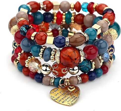 Women's Elastic Bracelet Bohemian Four Bracelet Combination in Saudi Arabia