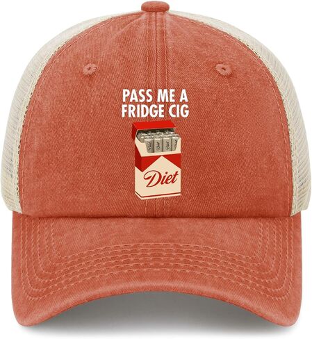 Pass Me A Fridge Cig Hat Funny Trucker Hats Women Snapback Dad Hats Funny Birthday Gift in Kuwait