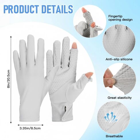 Women Sun Protection Driving Gloves Full Finger Driving Gloves Touchscreen Non Slip Breathable Outdoor Glove for Driving Cyling Running Hiking in Saudi Arabia
