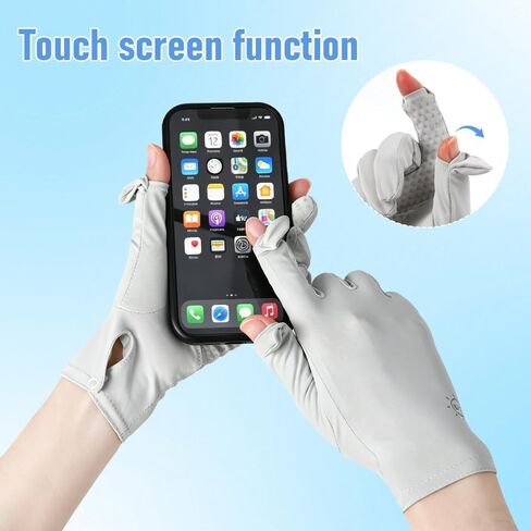 Women Sun Protection Driving Gloves Full Finger Driving Gloves Touchscreen Non Slip Breathable Outdoor Glove for Driving Cyling Running Hiking in Saudi Arabia