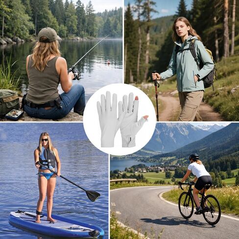 Women Sun Protection Driving Gloves Full Finger Driving Gloves Touchscreen Non Slip Breathable Outdoor Glove for Driving Cyling Running Hiking in Saudi Arabia