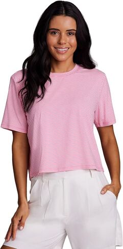 RBX Active Women's T-Shirt, Buttery Soft Quick Dry Moisture Wicking Stretch Jersey Crewneck Gym Shirt Casual Fashion Tee in Kuwait