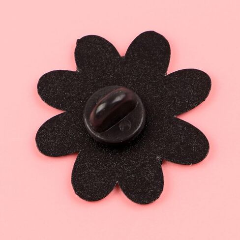 You Are Enough Flower Shaped Enamel Pin Inspirational Quote Lapel Pin for Backpacks Jackets Hats Mental Health Gift in Kuwait