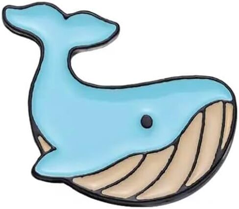 Whale Enamel Pin, Soft Enamel Pin,1.3 Inches Wide in Saudi Arabia