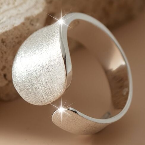Simple Irregular Shaped Open Adjustable Rings for Women Daily Casual Party Personality Rings Jewelry in Kuwait