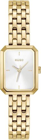 HUGO Women's #Cosy Watch, Stainless Steel Bracelet 3B Modern, Stylish Timepiece - Gift for Her 21mm in Kuwait