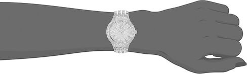 Bulova Ladies' Crystal Phantom Stainless Steel 2-Hand Quartz Watch, 440 Crystals and Pave Dial Style: 96L243 in Kuwait
