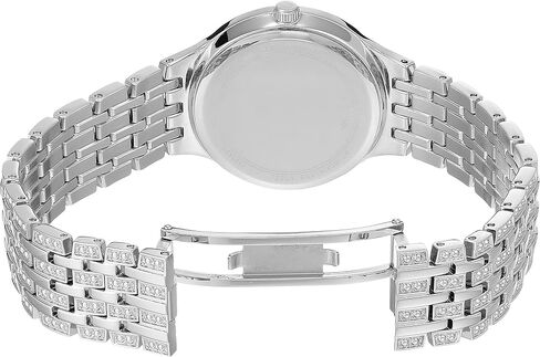 Bulova Ladies' Crystal Phantom Stainless Steel 2-Hand Quartz Watch, 440 Crystals and Pave Dial Style: 96L243 in Kuwait