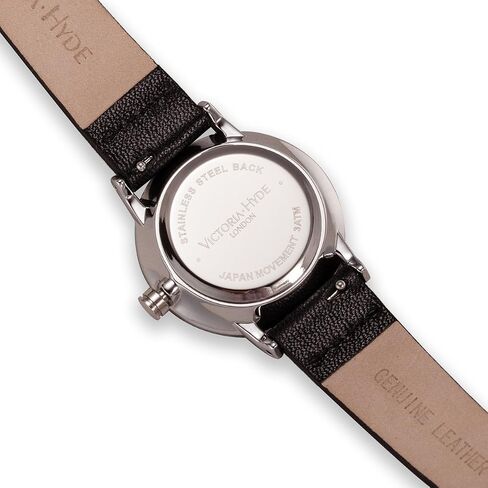 VICTORIA HYDE Retro Watches for Women Small Dial Analog Quartz Detachable Genuine Leather Strap Ladies Wristwatch Black in Saudi Arabia
