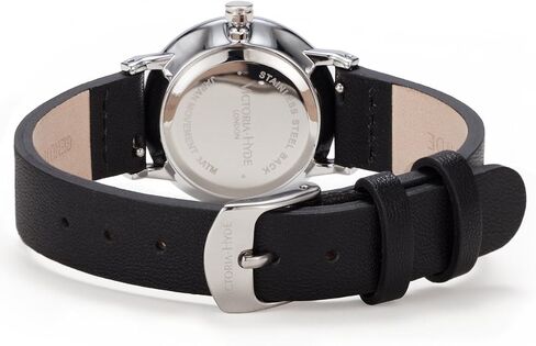 VICTORIA HYDE Retro Watches for Women Small Dial Analog Quartz Detachable Genuine Leather Strap Ladies Wristwatch Black in Saudi Arabia