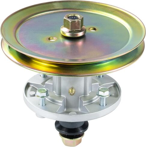 GELASKA GY21098 Spindle with GX20367 Pulley Replace GY21098, AUC15811, GY20454, GY20962, GX20367, UC23728 for John Deere D110, D120, D130, E100, E130, La 105, La100, La110, La120, La125, La135 Mowers in Saudi Arabia