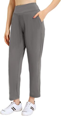Womens Travel Pants Stretchy Casual Golf Pants 7/8 Ankle Dress Work Pant Slacks Athletic Sweatpants with 4 Pockets in Kuwait