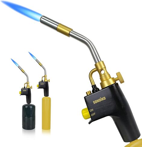 Sondiko Propane Torch Head, High Intensity MAPP Torch Head Trigger Start Gas Torch, Plumbing Soldering Torch for Welding, Machine Maintenance, Barbecue in Kuwait