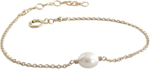 Cultured Freshwater Pearl Bracelet, Adjustable White Pearl Bracelets for Women, Bridesmaid Bracelet Bridal Jewelry Adjustable Length Real Pearl in Saudi Arabia