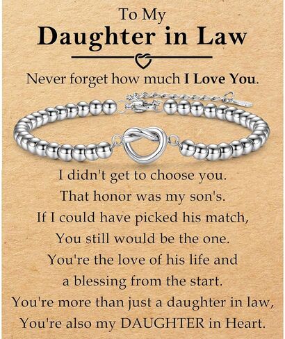Mothers Day Gifts for Women Wife Mom Grandma Bonus Step Mom, Dainty 4MM Tiny Stainless Steel Beaded Heart Bracelet Jewelry Easter Basket Stuffers Christmas Valentines Birthday Gifts for Women in Saudi Arabia
