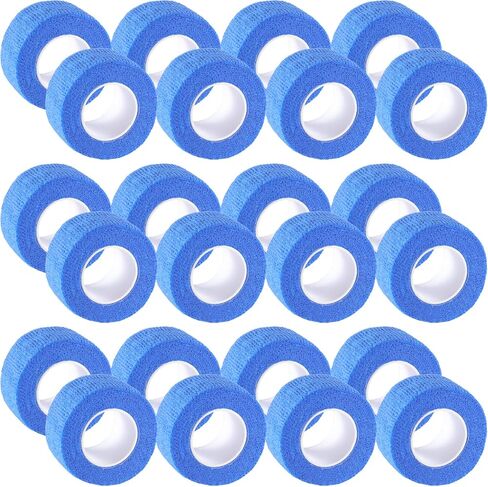 IndigoCase 12 Rolls Self Adhesive Bandage Wrap 1 Inch, Skin Color Elastic Athletic Tape, Vet Wrap, Wrist Tape, Small Bandage for Kids, Fingertip, Dog, Pets in Kuwait