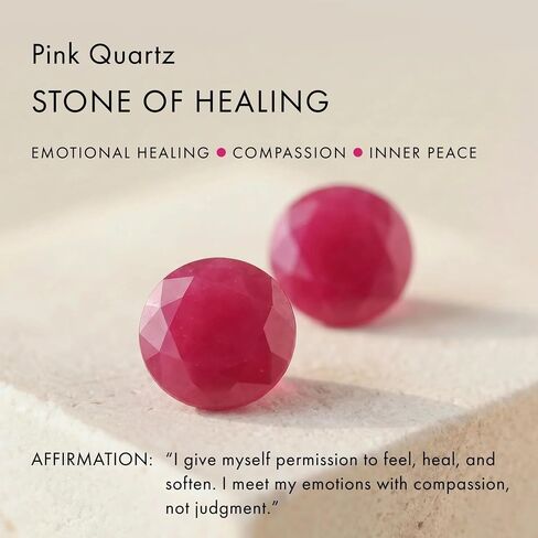 Moon Magic | Authentic Pink Quartz Cabochon Ring - Aura | Real 925 Sterling Silver | 18k Rose or Yellow Gold Plated | Genuine Gemstone Rings for Women | Pink Jewelry in Saudi Arabia