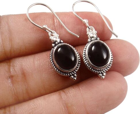 Gemstone 925 Sterling Silver Drop Dangle Earring For Women in Saudi Arabia