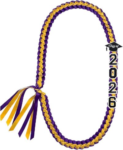 2025 Graduation Ribbon Leis Class of 2025 Graduation Necklace Accessories for High School College Graduation Decorations Party Supplies in Kuwait