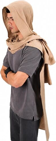 Sand Dune Cape Cloak Desert Wasteland Chani Costume Cosplay Burning Man Festival Shawl Wrap Scarf Post Apocalytic in Kuwait
