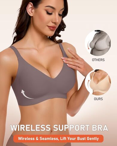 Gailife 3PACK Jelly Wireless Bras for Women No Underwire Full Coverage Ultra Comfort Bralettes for Women Everyday T Shirt Bra in Saudi Arabia