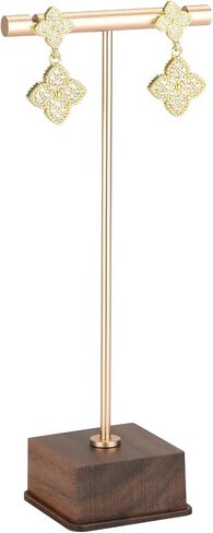 KUKUVR T Bar Earrings Stud Display Stand for Selling Show, Jewelry Dangle Eearrings Holder Case for Vendors Retail Photography (Black) in Saudi Arabia