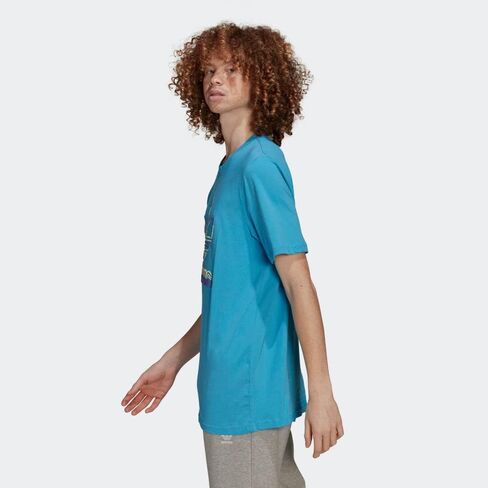 adidas Originals Trefoil Series 3 Short Sleeve Tee Sky Rush MD in Kuwait